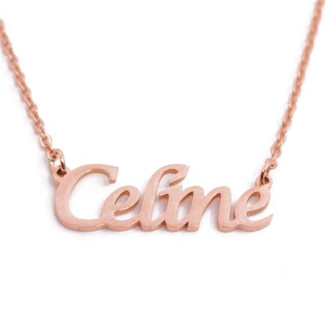 celine name necklace|celine necklaces for women.